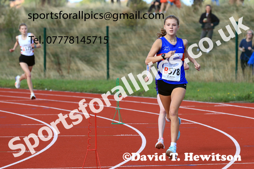 Girls Under-16s, 2026 Northern Mens 6 and Womens 4 Stage and Youngsters Relays, Silksworth, Sunderland. Photo: David T. Hewitson/Sports for All Pics